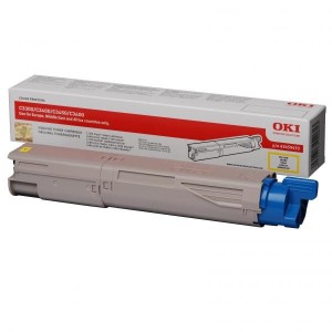 OKI oryginalny toner 43459433, yellow, 1500s, OKI C3300n, C3400n, C3450, C3600n, O