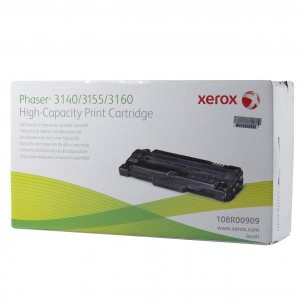 Xerox oryginalny toner 108R00909, black, 2500s, Xerox Phaser 3140, 3155, 3160, O