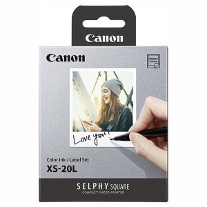 Canon XS-20L papier + ink, XS-20L, foto papier, samoprzylepny, 4119C002, biały, 20 szt., termosublimacyjny,Canon SELPHY Square QX1