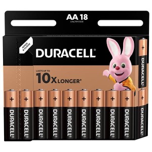 Bateria alkaliczna, AA (LR6), AA, 1.5V, Duracell, blistr, 18-pack, 42306, Basic