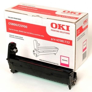OKI oryginalny bęben 43381722, magenta, 20000s, OKI C5800, 5900
