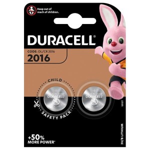 Bateria litowa, CR2016, CR2016, Duracell, blistr, 2-pack, 42441
