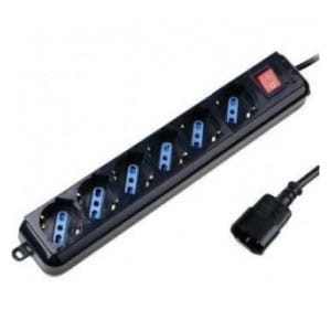 Listwa zasilająca do UPS Techly 6 gniazd 1,5m czarna