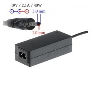 Zasilacz sieciowy Akyga AK-ND-22 do notebooka 19V/2,1A 40W 3.0x1.0 mm