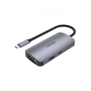 Hub USB-C Unitek D1051A 1x USB 3.1, VGA, 2x HDMI, PD