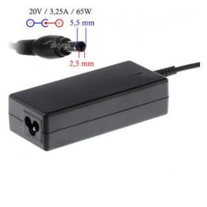 Zasilacz sieciowy Akyga AK-ND-17 do notebooka 20V/3,25A 65W 5.5x2.5 mm