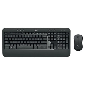 Logitech MK540, zestaw klawiatura z myszą optyczną bezprzewodową, AA, US, multimedialny, odbiornik nano z technologią Logitech Uni