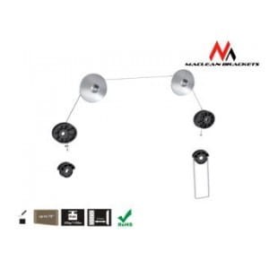 Uchwyt do telewizora Maclean MC-557 32-70" 50kg czarny max VESA 800x800