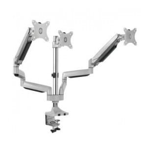 Uchwyt biurkowy LogiLink BP0052 na 3 monitory LCD/LED VESA 100x100, 13-32" aluminium
