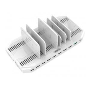 Stacja ładująca Unitek Y-2190, 10 x USB; QC3.0; USB-C Power Delivery; 160W