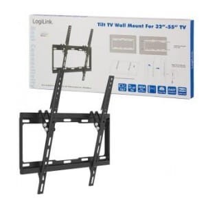 Uchwyt ścienny LogiLink do telewizora LCD/LED nachylenie -14°/0°, VESA 400x400, 32-55"
