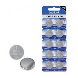 Baterie litowe CR2032 LogiLink CR2032B10 guzikowe, 3V, 10szt