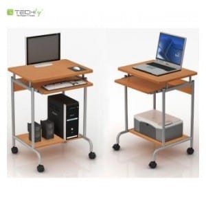 Biurko komputerowe Techly mobilne 600x450 buk