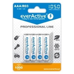 Akumulatorki AAA/R03 everActive Professional Line 1050 mAh 4 sztuki