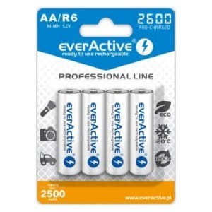 Akumulatorki AA/R6 everActive Professional Line 2600 mAh 4 sztuki