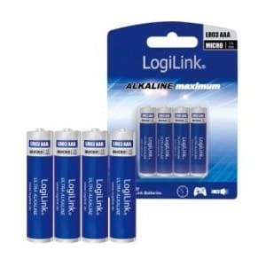 Baterie alkaliczne LR03 LogiLink LR03B4, AAA, Micro, 4szt
