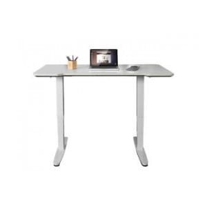 Biurko Maclean MC-830 regulacja elektryczna białe, max wysokość 130cm 120kg - bez blatu do pracy stojąco siedzącej