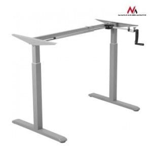 Biurko Maclean MC-790 regulacja ręczna szare