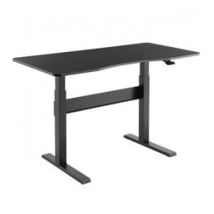 Biurko Maclean MC-887 sprężyna gazowa, regulacja wysokości, do pracy stojąco siedzącej, max wys 115cm