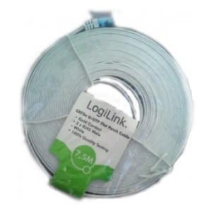 Patchcord LogiLink CP0135 CAT5e U-UTP, 2m, płaski