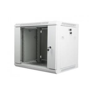 Szafa instalacyjna Rack wisząca 19" 9U 600x450 szara Lanberg (flat pack)