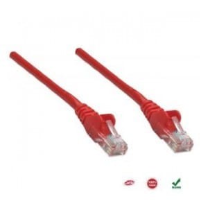 PatchCord 100% miedź Intellinet Cat.5e UTP, 2m, czerwony