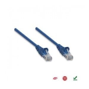 PatchCord 100% miedź Intellinet Cat.5e UTP, 5m, niebieski