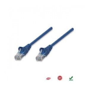 PatchCord 100% miedź Intellinet Cat.5e UTP, 7,5m, niebieski