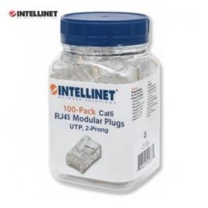 Wtyk Intellinet RJ45 8P/8C UTP Cat.6/linka 100szt.