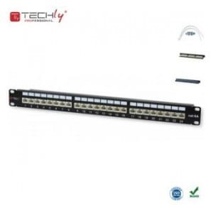Patch panel TechlyPro 24 STP Cat.6/6a, czarny