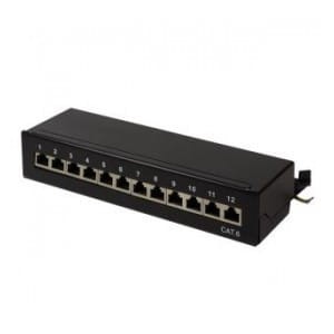 Patch panel stacjonarny LogiLink NP0017 12x RJ45 kat.6 ekranowany