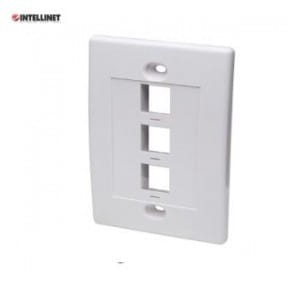 Panel 3-portowy Intellinet na moduły Keystone