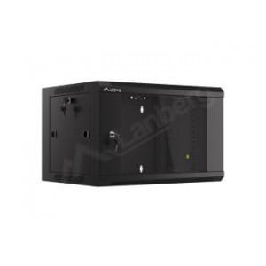 Szafa instalacyjna wisząca 19" 6U 570x450 szybki montaż czarna Lanberg (flat pack)