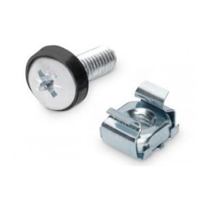 Śruby montażowe DIGITUS M6 19.8mm (komplet) do komponentów RACK 10" i 19" zestaw 50szt. srebrne