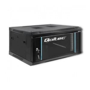 Szafa RACK Qoltec 19" | 4U | 600x280x450 | Czarna | Wisząca