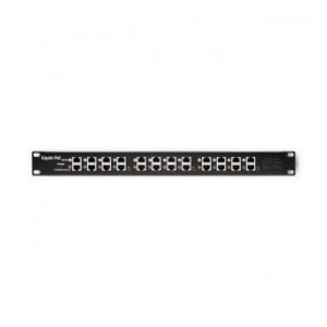 Patch panel RACK QOLTEC 12 portów | POE | Czarny