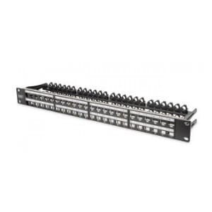 Patch panel pusty DIGITUS 19" 48 port 1U do modułów keystone (RAL 9005)