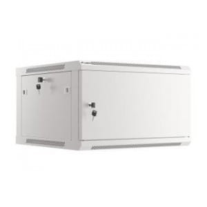Szafa instalacyjna Rack wisząca 19" 6U 600x600 szara drzwi metalowe Lanberg (flat pack)