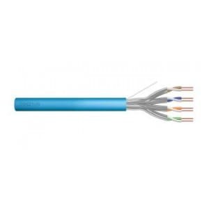 Kabel teleinformatyczny instalacyjny DIGITUS kat.6A, U/FTP, Dca, drut, AWG 23/1, LSOH, 50m, niebieski, ofoliowany