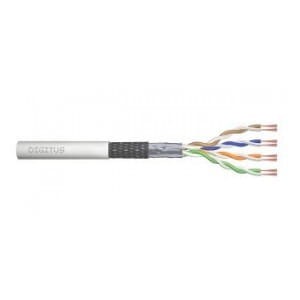 Kabel teleinformatyczny patchcordowy DIGITUS kat.5e, SF/UTP, linka, AWG 26/7, PVC, 100m, szary, karton