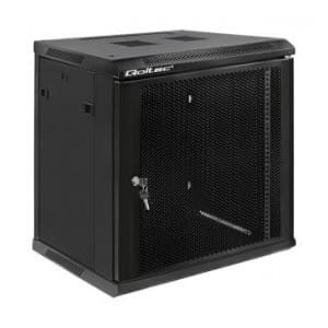 Szafa RACK Qoltec 19" | 12U | 600x635x450 | Perforowane drzwi | Wisząca
