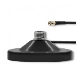 Podstawka magnetyczna Qoltec z kablem 2m | N żeński | SMA żeński