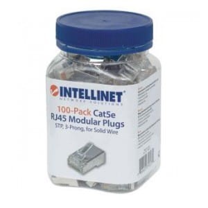 Wtyk modularny Intellinet RJ45 8P/8C STP Cat.5e 100szt.