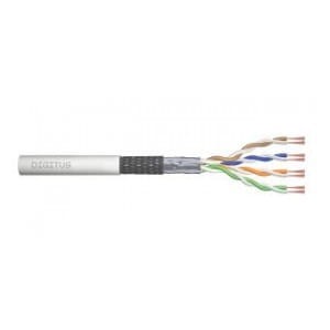 Kabel teleinformatyczny patchcordowy DIGITUS kat.5e, SF/UTP, linka, AWG 26/7, PVC, 305m, szary, karton