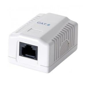 Puszka natynkowa kat.6 UTP LogiLink NP0071 1 port, biały
