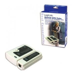 Tester kabli LogiLink WZ0010 złącza RJ11, RJ12, RJ45
