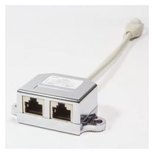 Adapter typ T LogiLink NP0045 RJ45 -> 2x RJ45, 2 x ISDN
