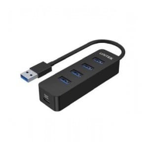 HUB USB-A Unitek H1117A 4xUSB-A 3.1, aktywny, 10W