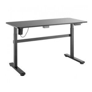 Biurko elektryczne Ergo Office, regulacja wys, szary, max wys 118cm 50 kg - z blatem do pracy stojąco siedzącej, ER-434