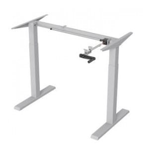 Biurko ręczna regulacja wys. Ergo Office ER-402 W, max 70 kg, max wys 123cm, bez blatu do pracy stojąco siedzącej, białe